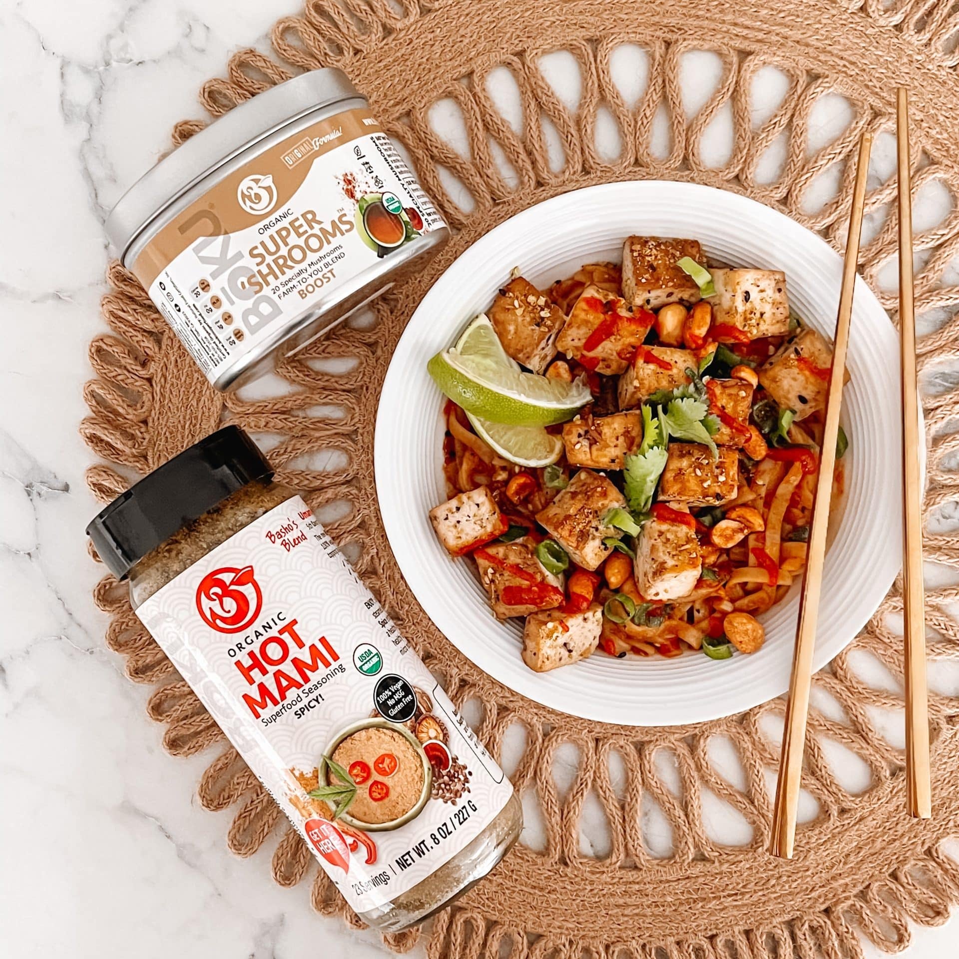 Vegan Spicy Peanut Noodles with Tofu