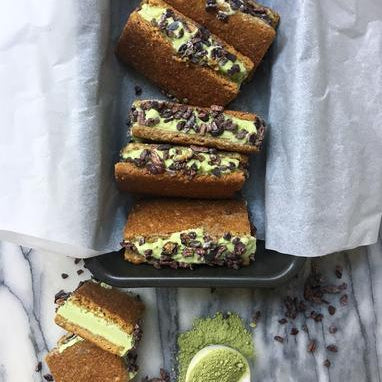 Super Matcha Ice Cream Sandwiches