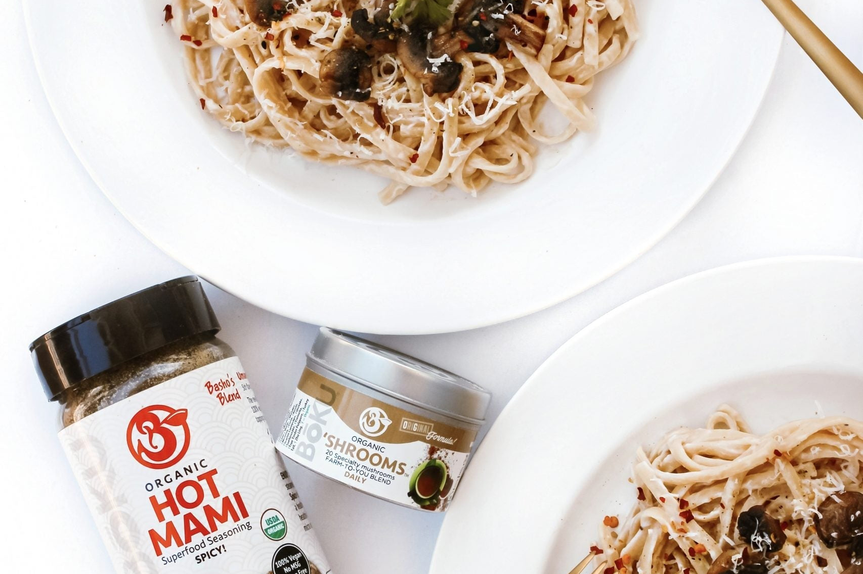 Vegan Super Shroom Creamy Linguine