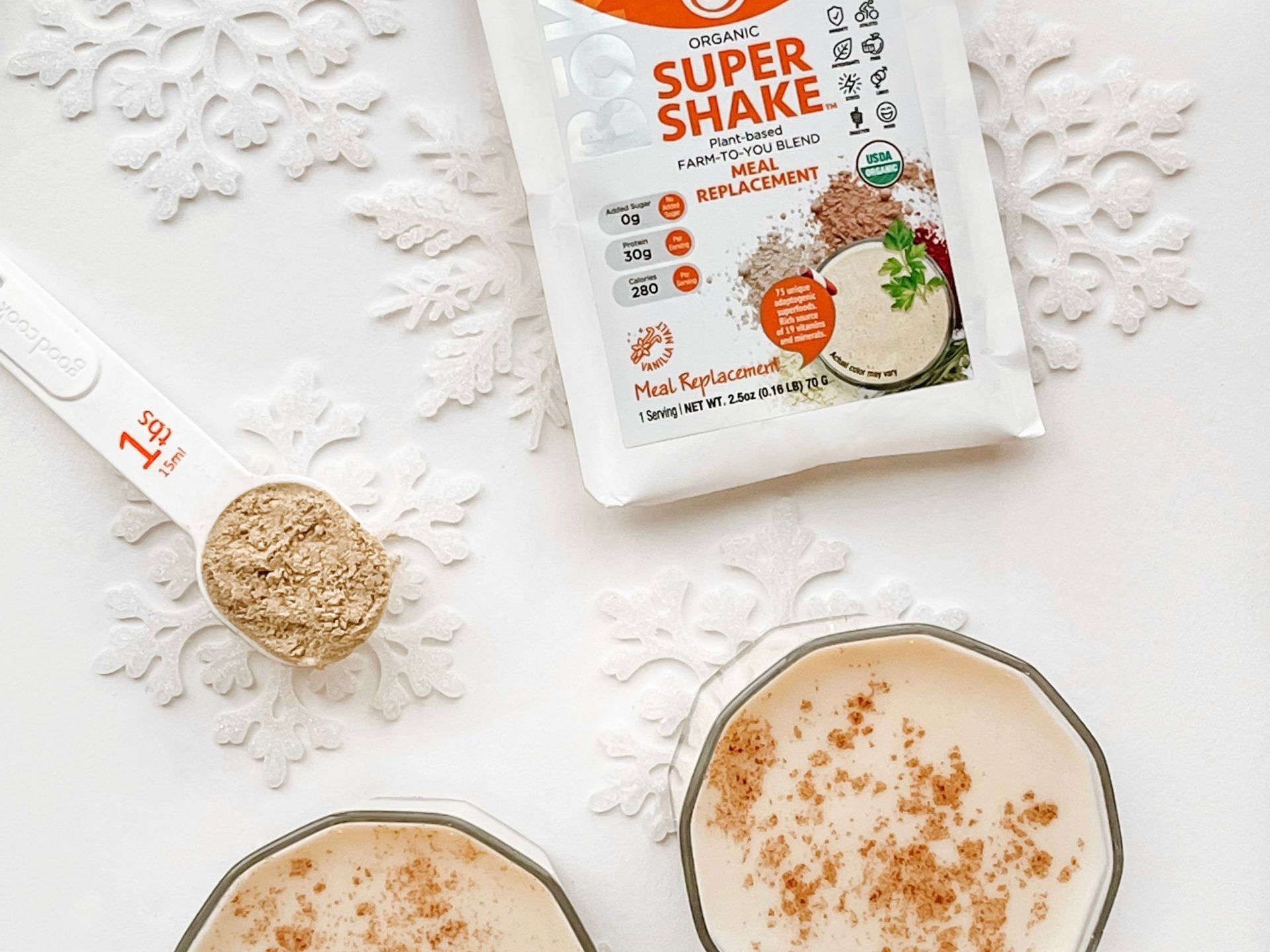 Vegan Eggnog Protein Shake