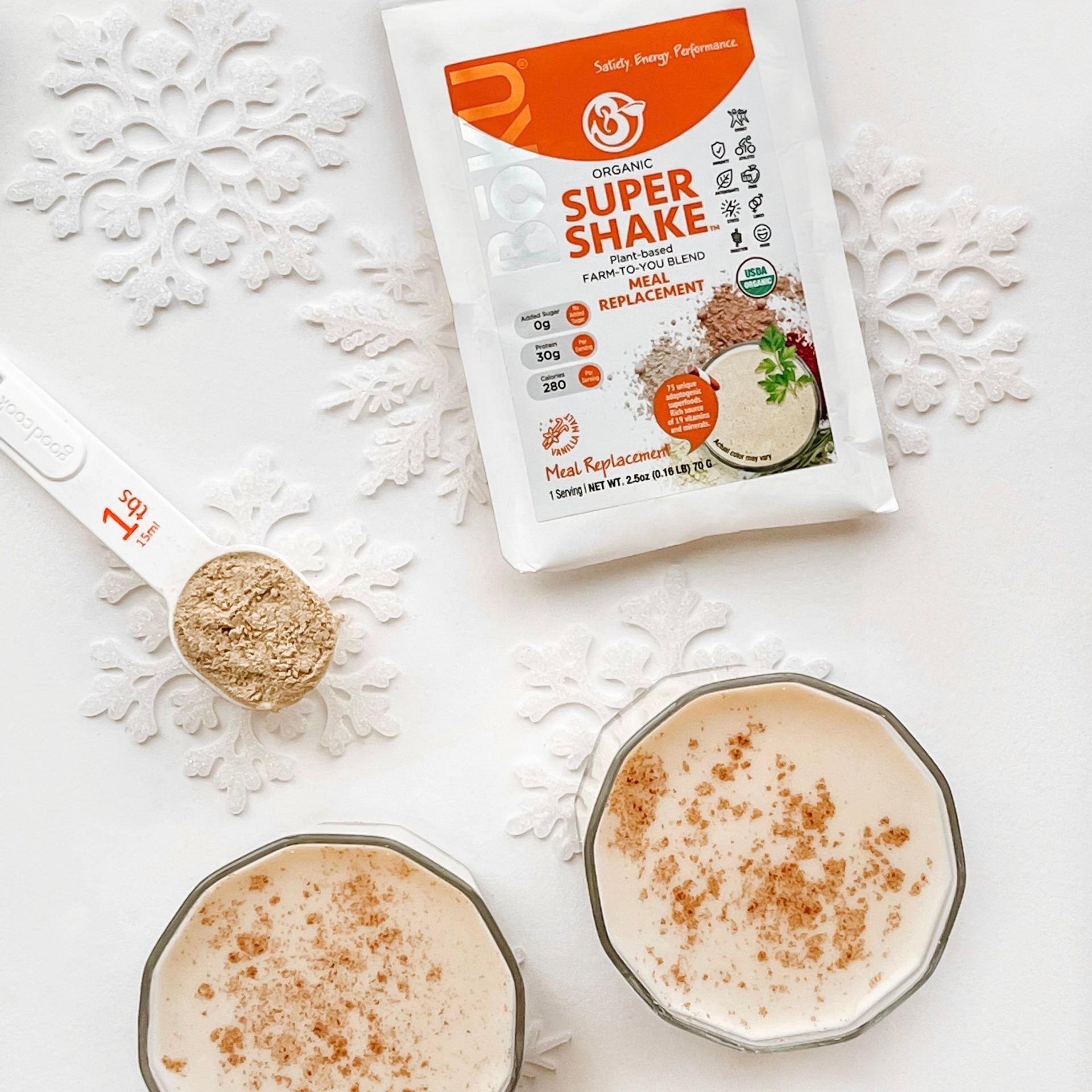 Vegan Eggnog Protein Shake