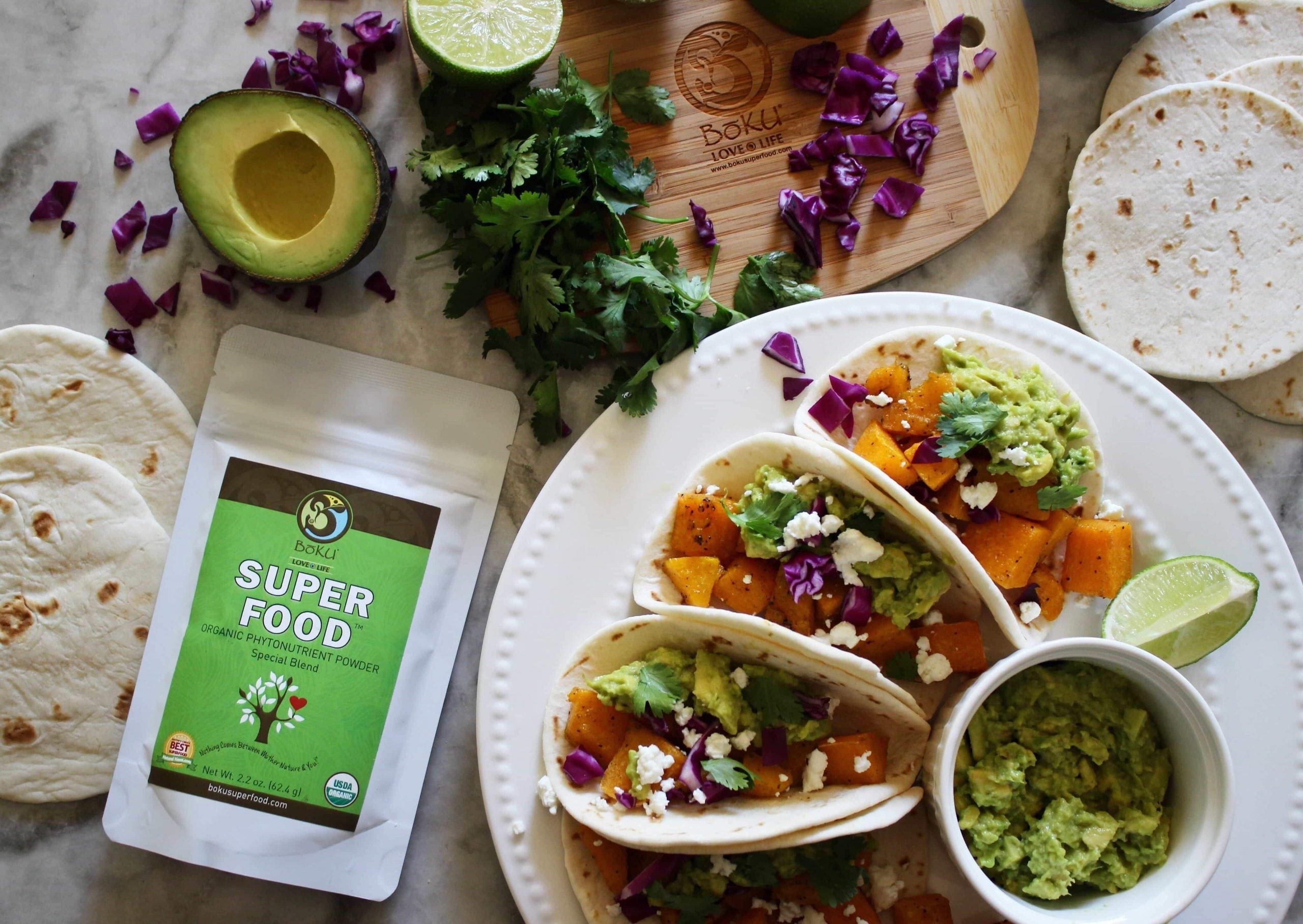 Butternut Squash Tacos with Super Smashed Avocado