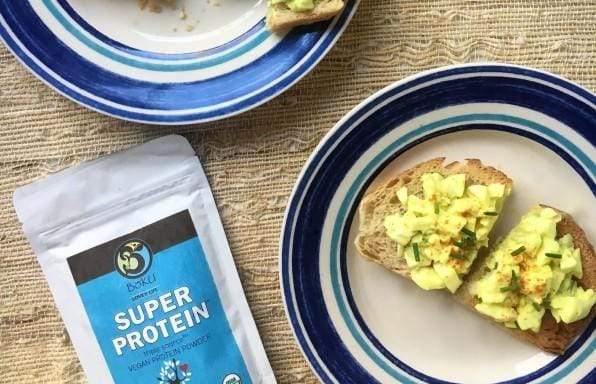 Protein Egg White Salad on Toast