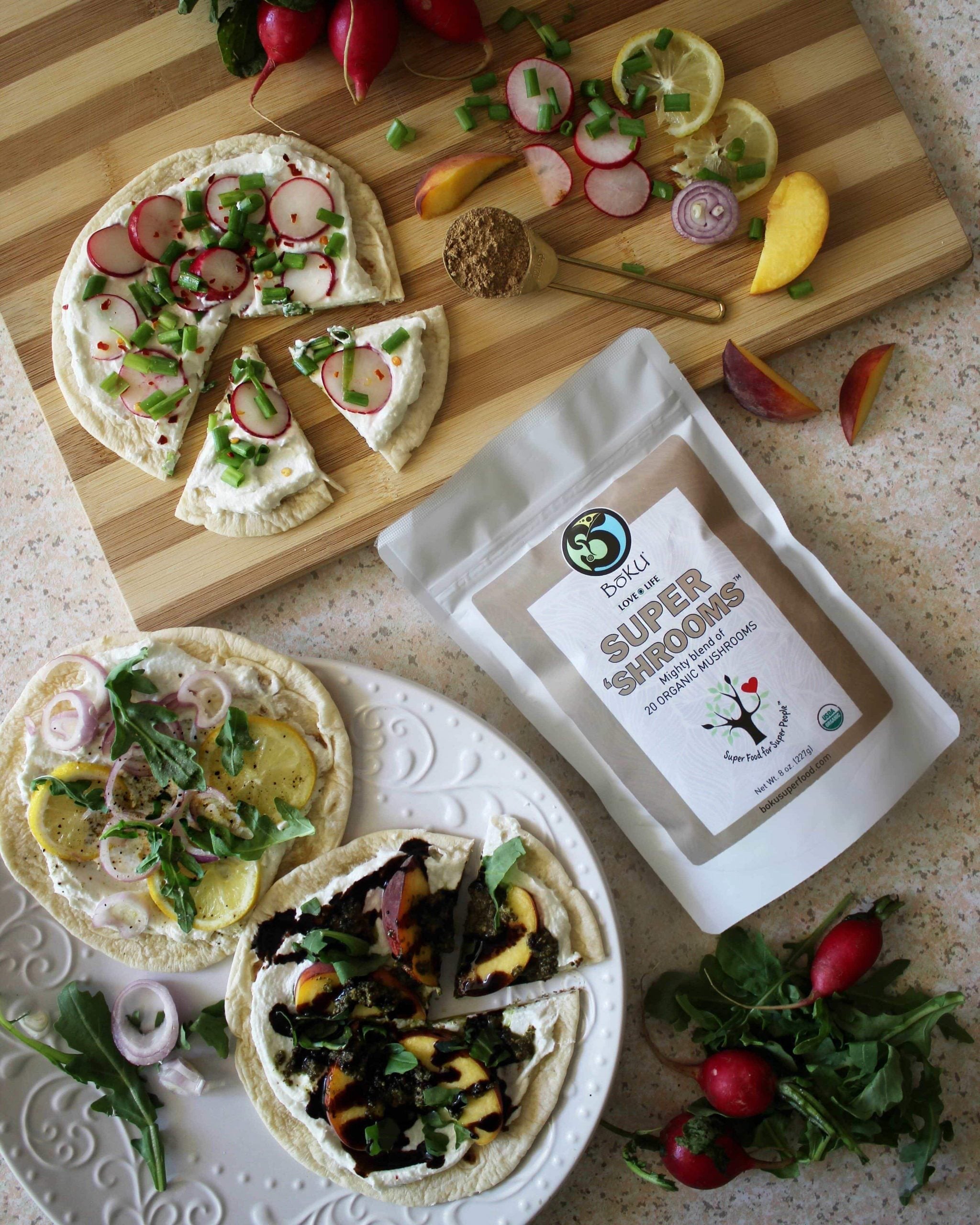 Super Shrooms Flatbread Pizza