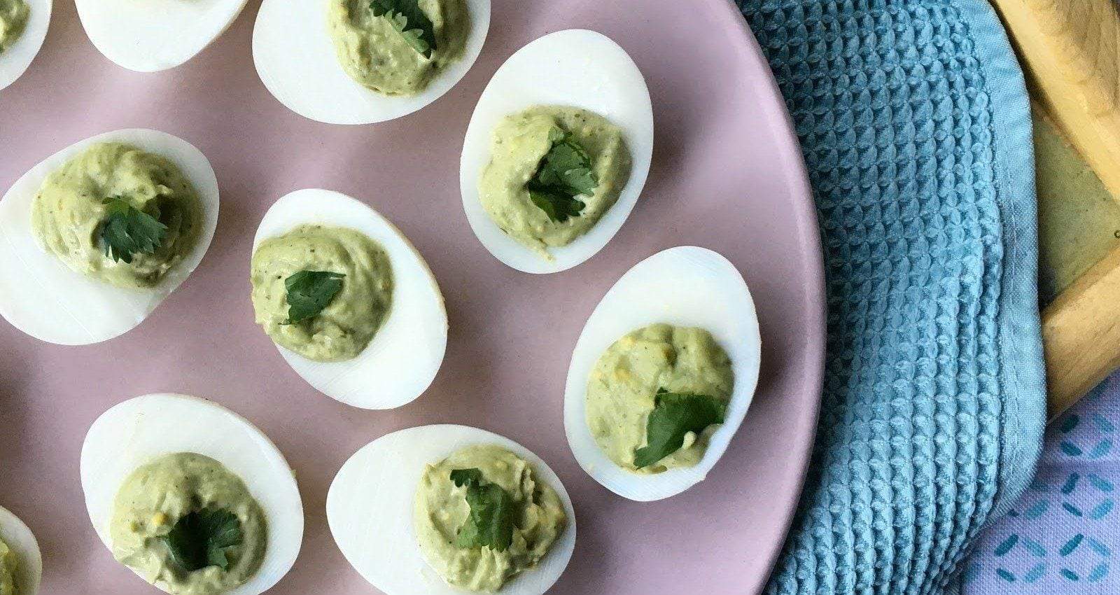 Super Avocado Deviled Eggs