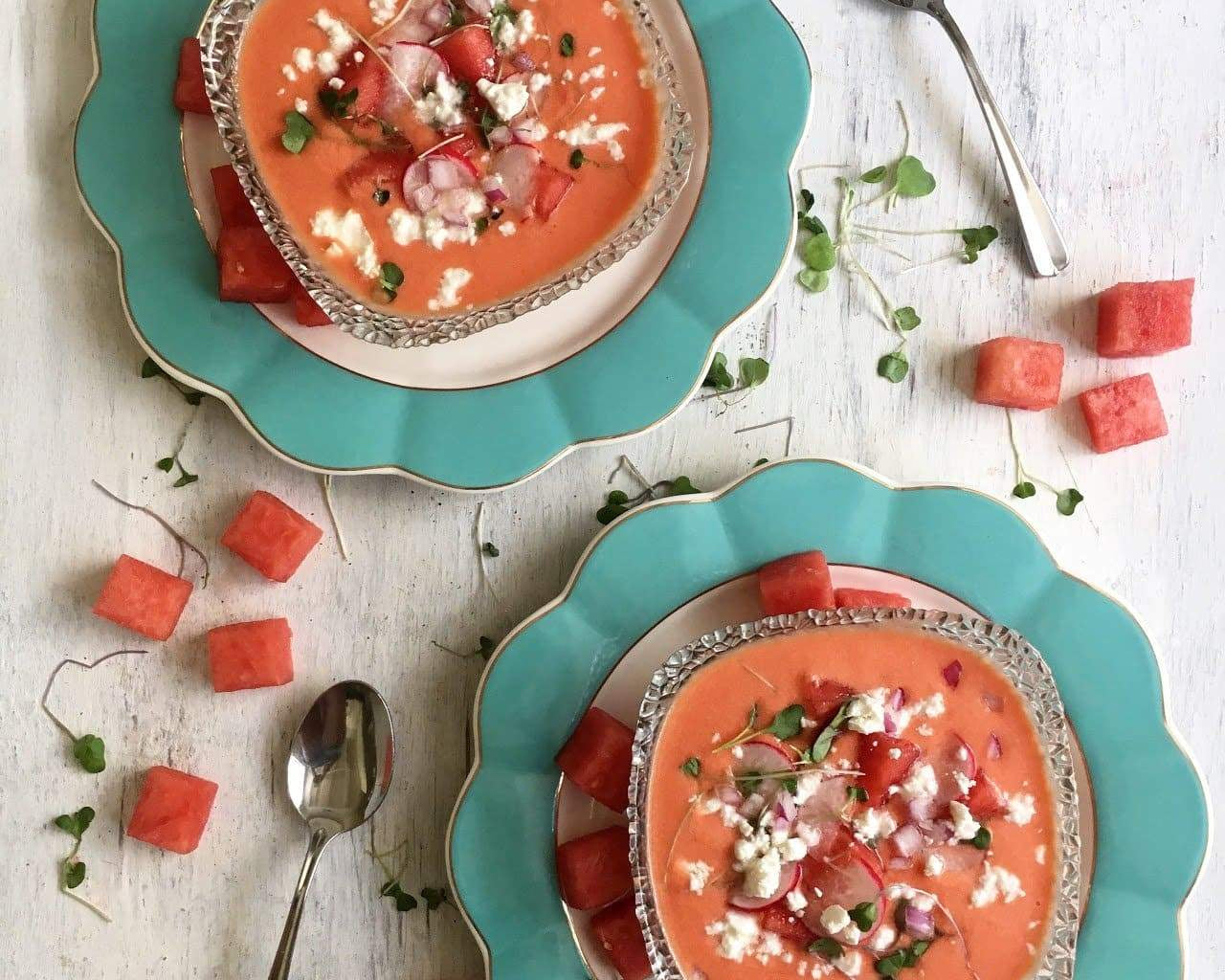 Watermelon Tomato Gazpacho
