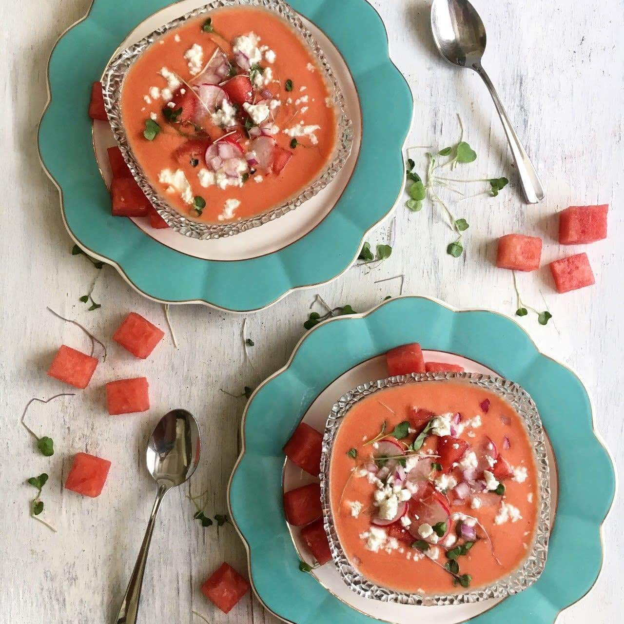 Watermelon Tomato Gazpacho