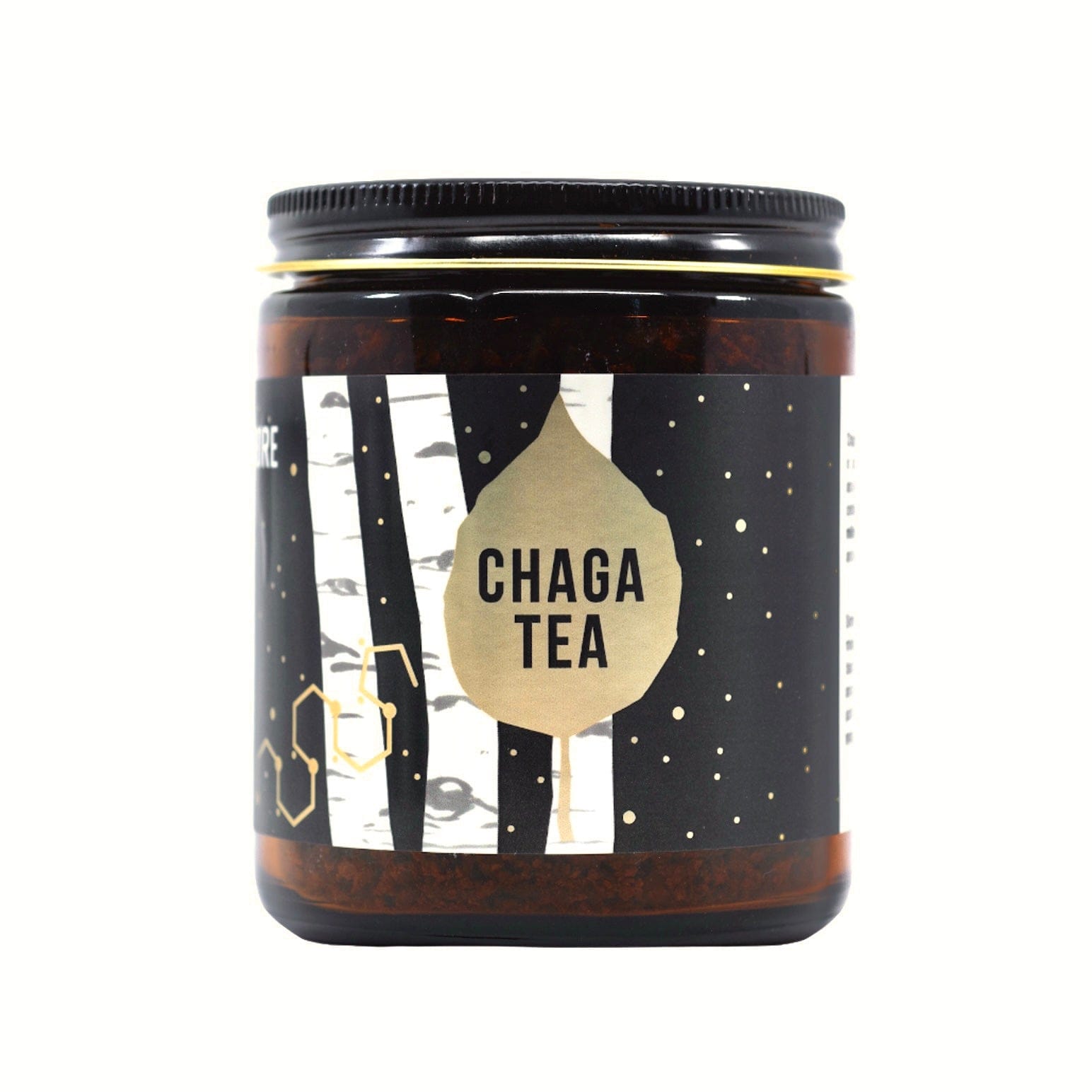 Wild Foraged Chaga Mushroom Tea Wellness Supplements North Spore 2.4 oz jar 