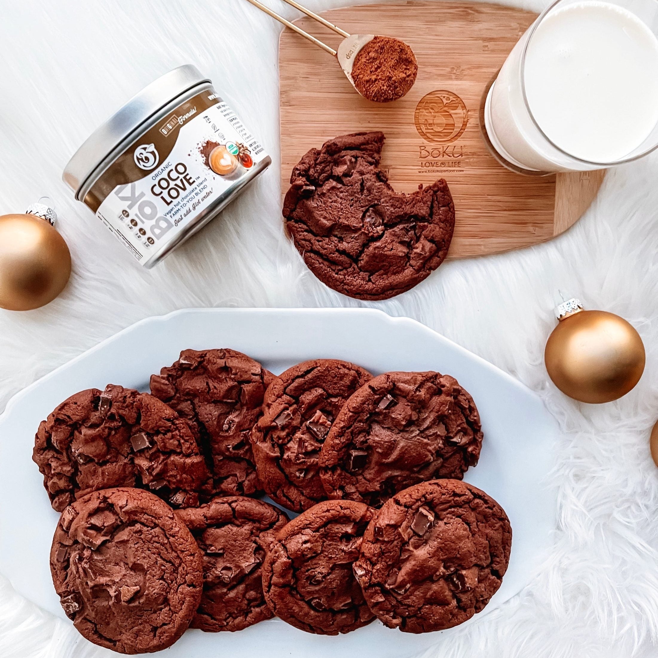 Triple Chocolate Vegan Cookies