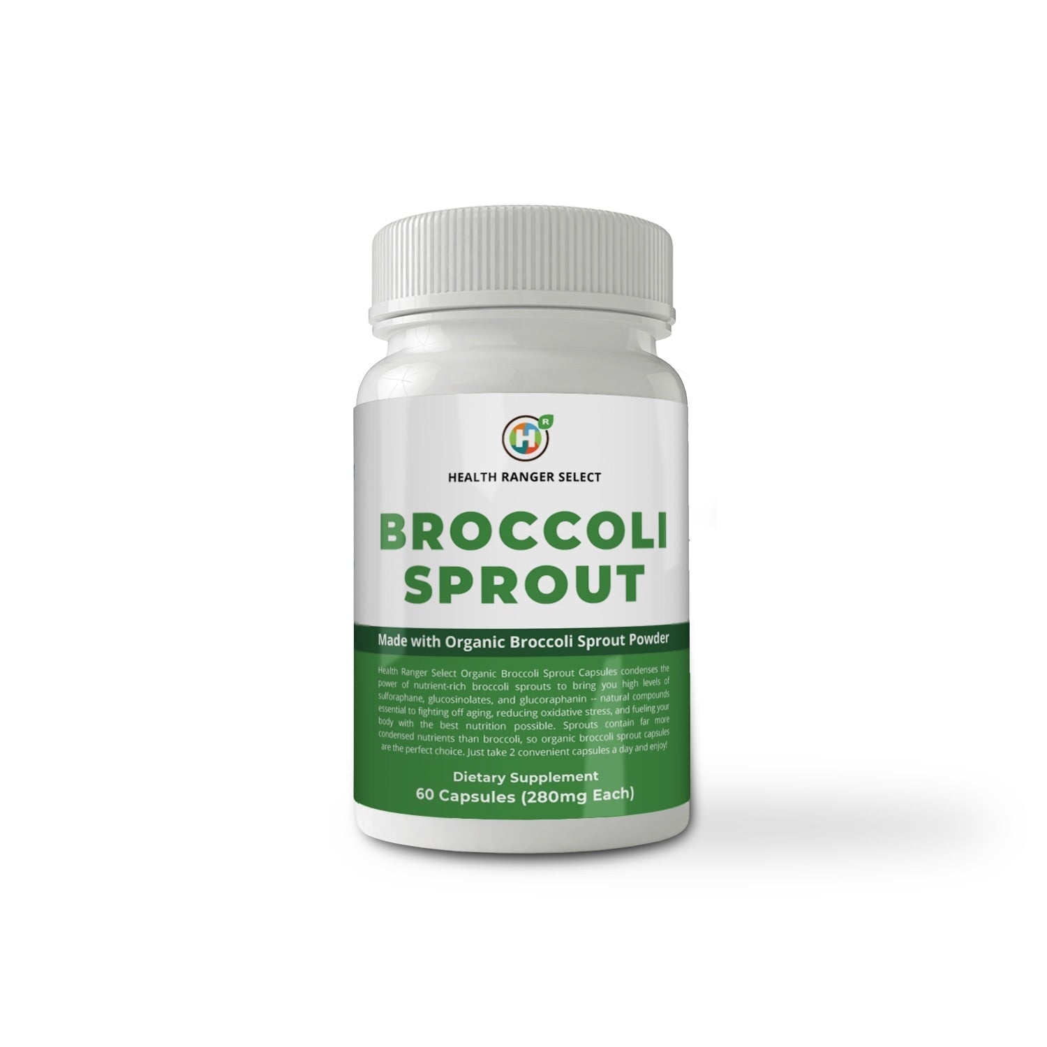 Broccoli Sprouts - 60 capsules - with Organic Broccoli Sprout Powder New Arrivals Brighteon Store 