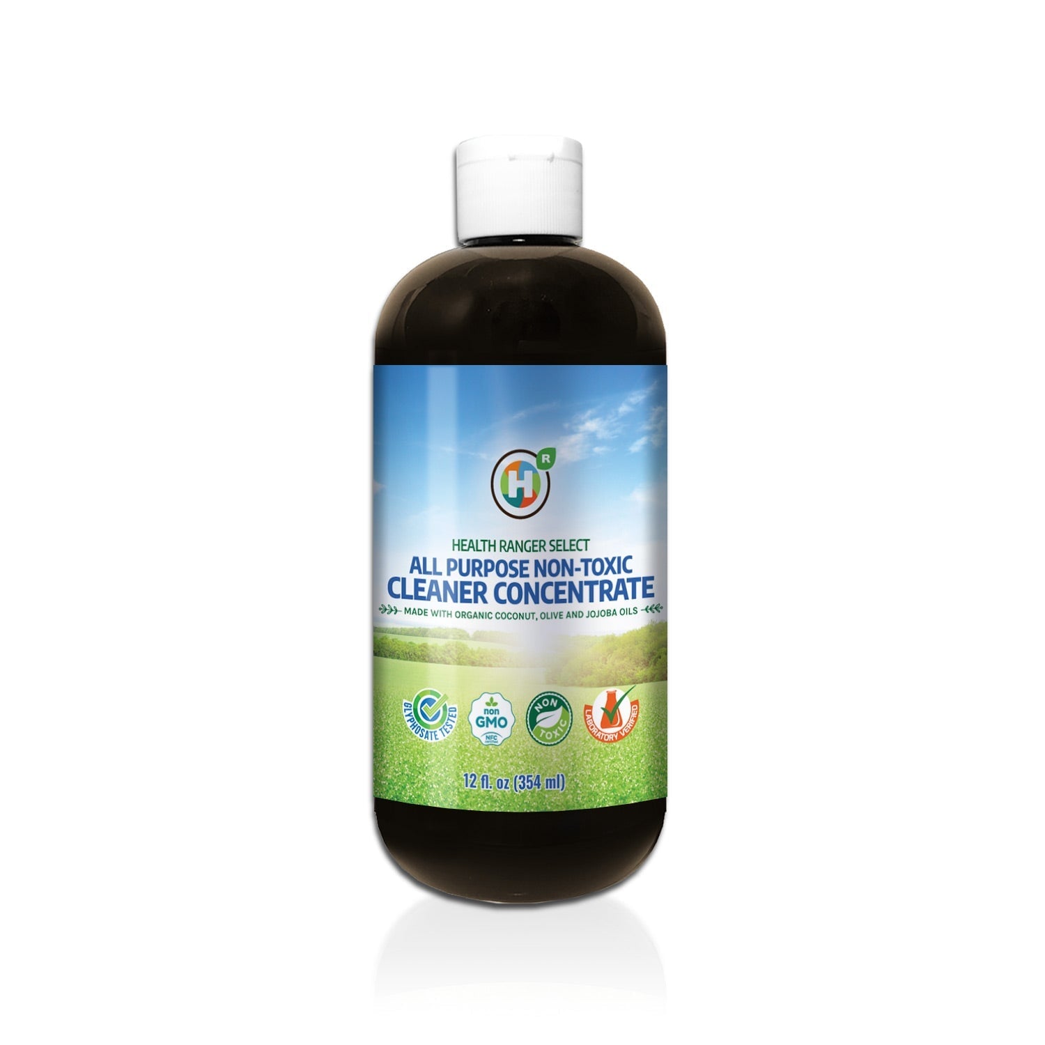 All Purpose Non-Toxic Cleaner Concentrate 12oz (354ml) (Made with Organic Coconut, Olive and Jojoba Oils) All Purpose Cleaner Brighteon Store 