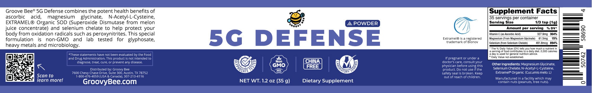 5G Defense Powder 1.2 oz (35 g) Health Concerns Brighteon Store 
