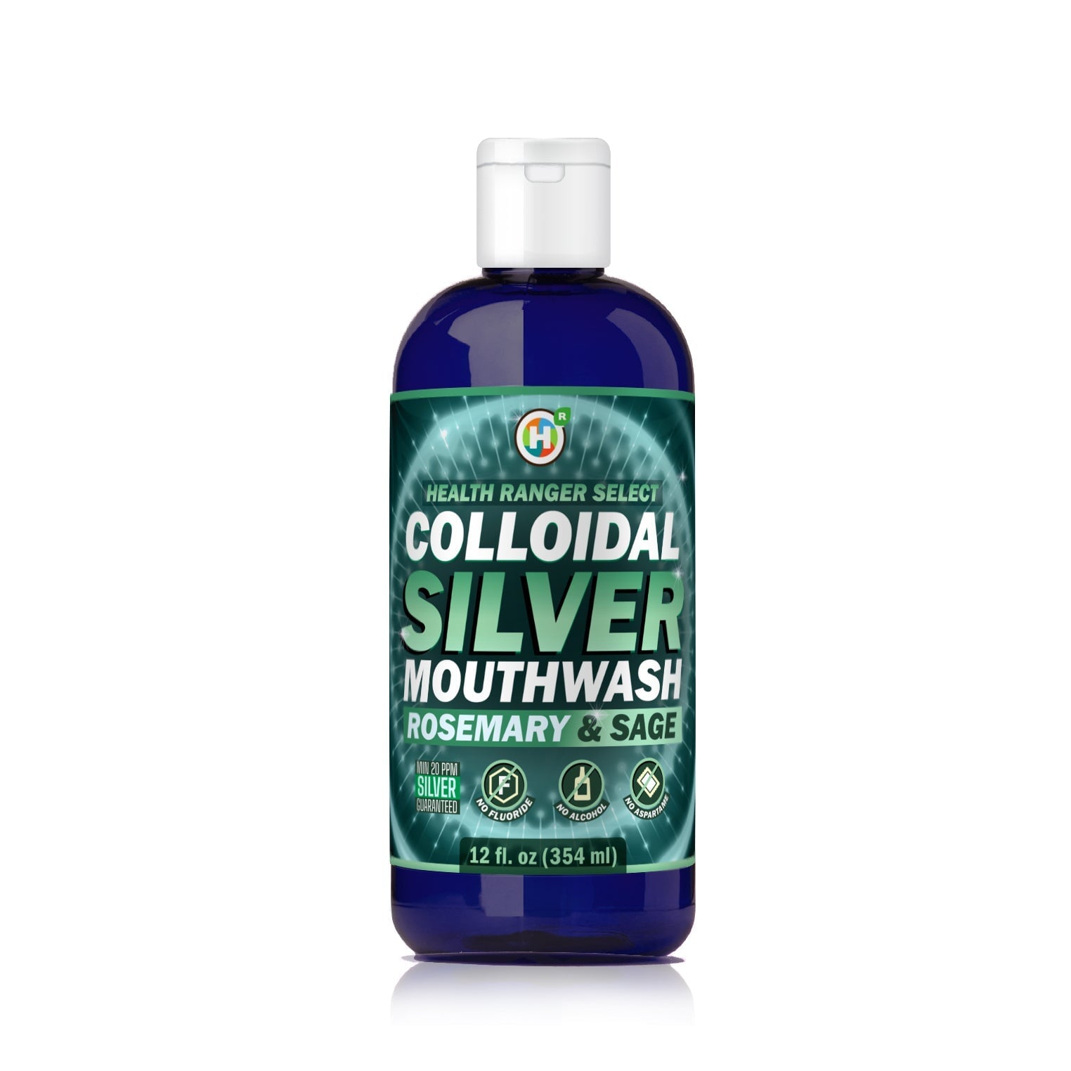 Colloidal Silver Rosemary & Sage Mouthwash 12oz (354ml) Personal Care Brighteon Store 
