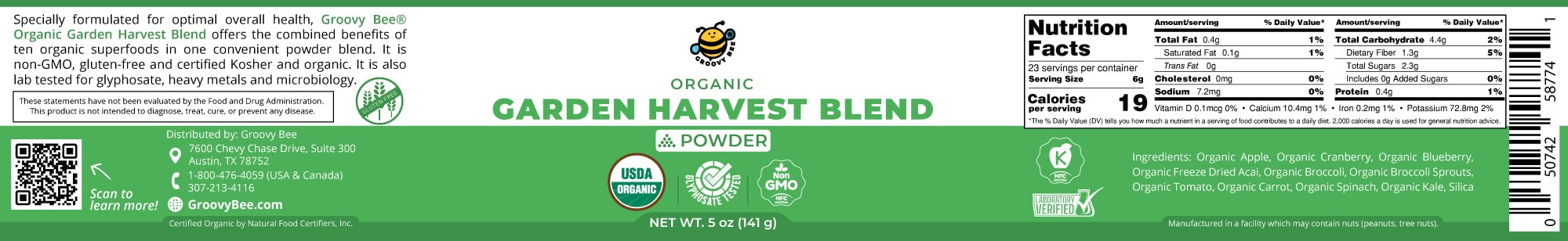 Garden Harvest Blend 5 oz (141g) Brighteon Store 