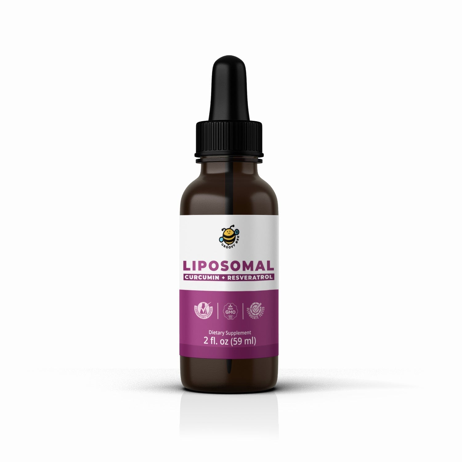 Liposomal Curcumin + Resveratrol 2fl. oz (59ml) Supplements Brighteon Store 