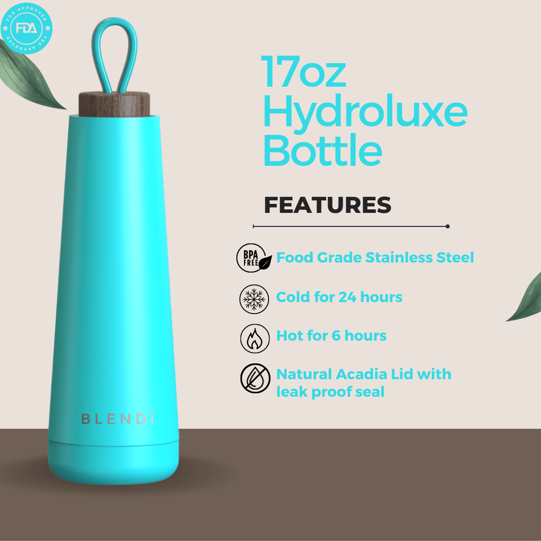 Hydroluxe Tumbler Water Bottle 17oz BLENDi 