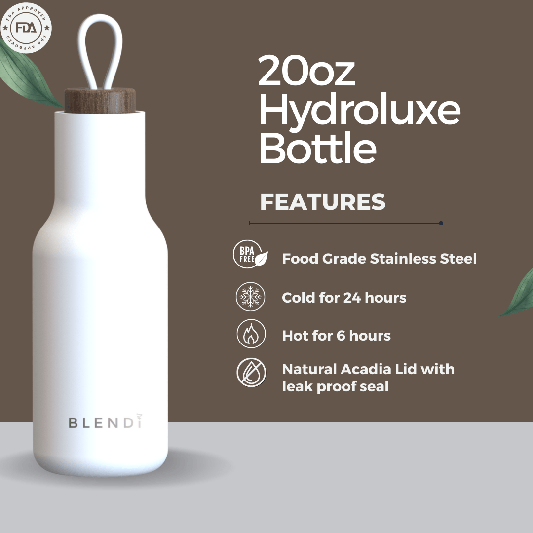 Hydroluxe Tumbler Water Bottle 20oz BLENDi 