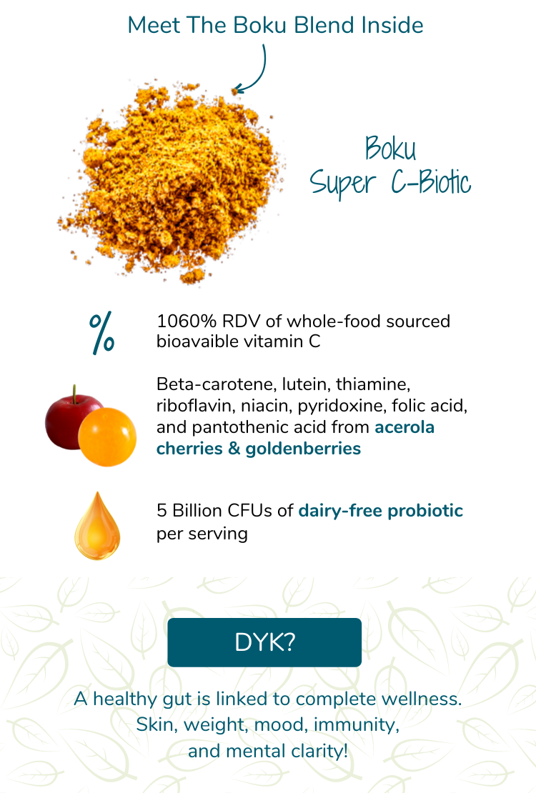 Vegan Organic Boku Superfood Super C Biotic Probiotic Antioxidant Immune Support Powder