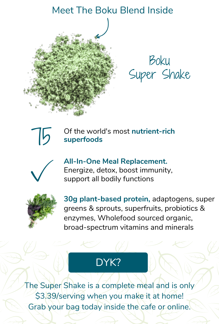 Vegan Organic Boku Superfood Super Shake Complete Meal Replacement Powder