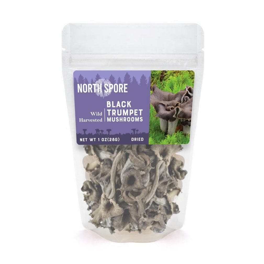 Dried Wild Black Trumpet Mushrooms Dried Mushrooms North Spore 