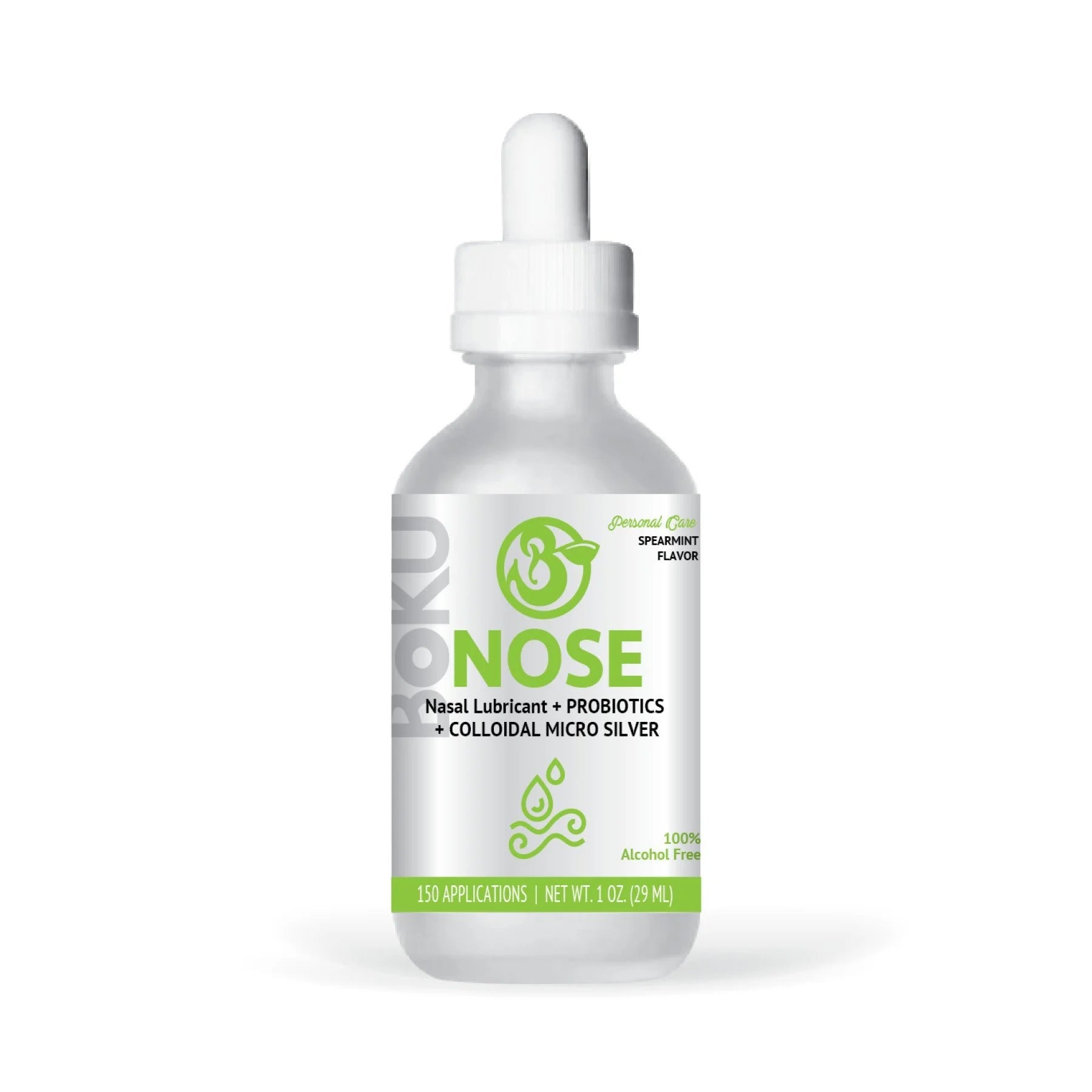 Boku Nose ayurvedic nasal lubricant with probiotics and colloidal micro silver