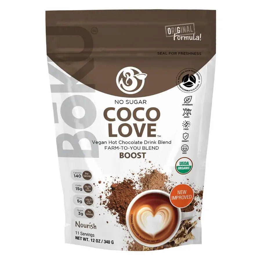 Coco Love  hot cocoa hot chocolate organic mushroom adaptogenic powder